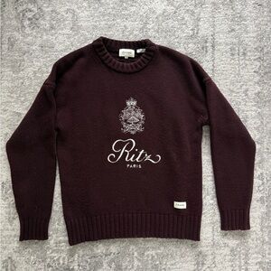 Frame x Ritz Paris Limited Edition Embroidered Cashmere Sweater
